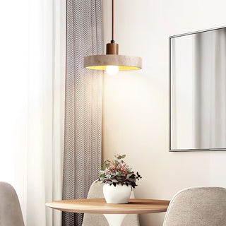 Evvynor Travertin Pendentif Lumière
