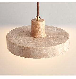 Evvynor Travertin Pendentif Lumière