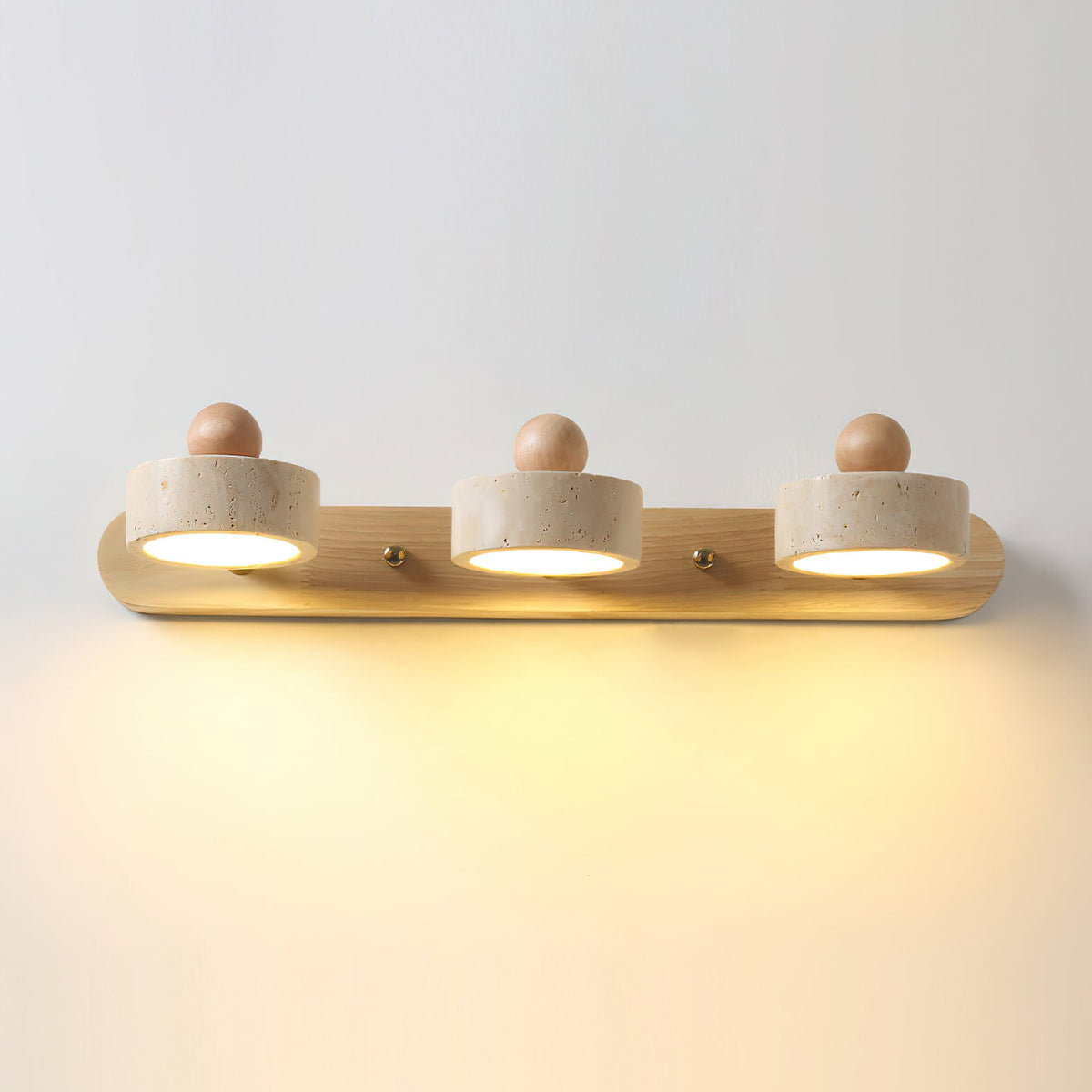 Unlit view of the 3-head lamp against a white background.