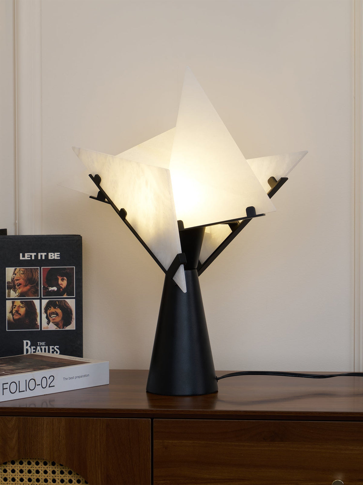 Aursilion Lampe de Table en Albâtre