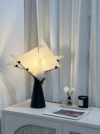 Aursilion Lampe de Table en Albâtre