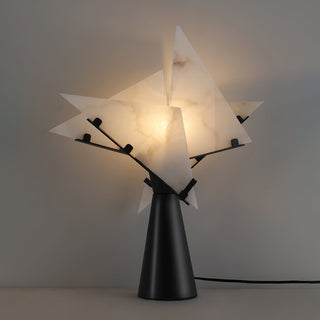 Aursilion Lampe de Table en Albâtre