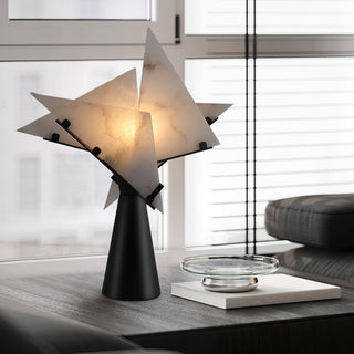 Aursilion Lampe de Table en Albâtre