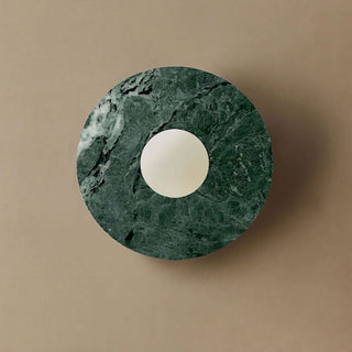 Pietraluna Round Stone Disc Wall Sconce-Neutral Decor