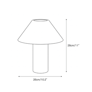 Pillar Lampe de Table en Pierre