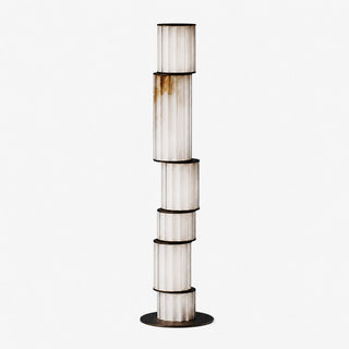Pillar Alabaster Floor Lamp-Neutral Decor