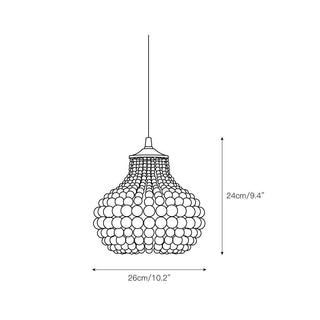 Ilirel Suspension Métal Perles Créativité Individuelle