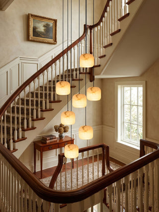Pillow Alabaster Cluster Chandelier-Neutral Decor