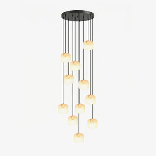 Pillow Alabaster Cluster Chandelier-Neutral Decor