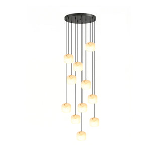 Pillow Alabaster Cluster Chandelier-Neutral Decor