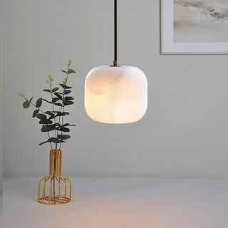 Pillow Alabaster Cluster Chandelier-Neutral Decor