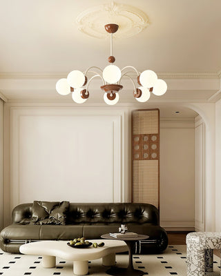 Lustra Lustre 8-Lumières Globe Pivone Élégant-Luire