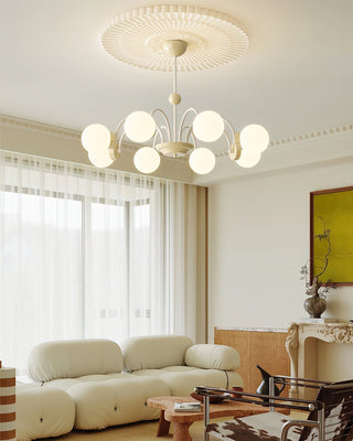 Lustra Lustre 8-Lumières Globe Pivone Élégant-Luire