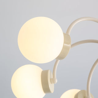 Lustra Lustre 8-Lumières Globe Pivone Élégant-Luire