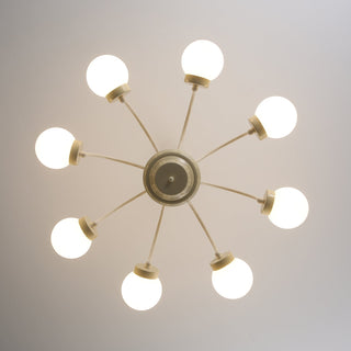 Lustra Lustre 8-Lumières Globe Pivone Élégant-Luire