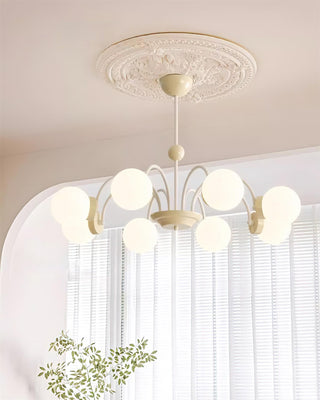 Lustra Lustre 8-Lumières Globe Pivone Élégant-Luire