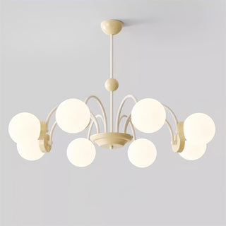 Lustra Lustre 8-Lumières Globe Pivone Élégant-Luire