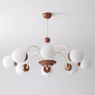 Lustra Lustre 8-Lumières Globe Pivone Élégant-Luire