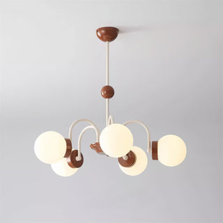 Lustra Lustre 8-Lumières Globe Pivone Élégant-Luire