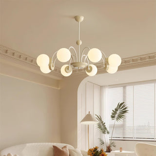 Lustra Lustre 8-Lumières Globe Pivone Élégant-Luire