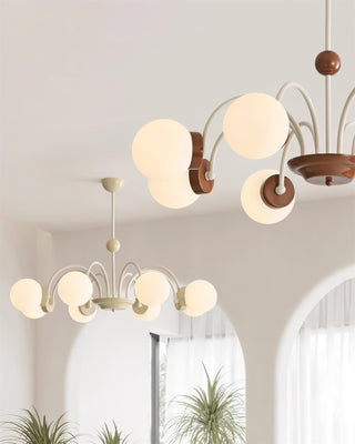Lustra Lustre 8-Lumières Globe Pivone Élégant-Luire