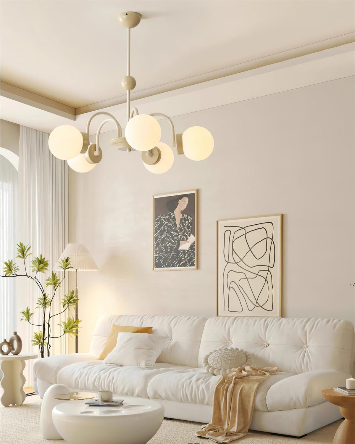 Pivone 8-Light Globe Chandelier-Neutral Decor
