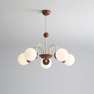 Lustra Lustre 8-Lumières Globe Pivone Élégant-Luire