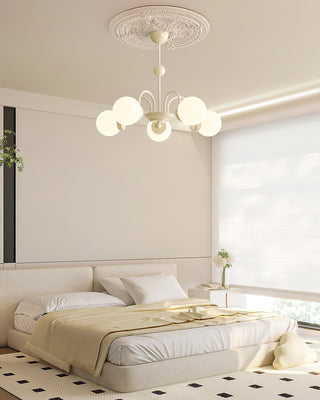 Lustra Lustre 8-Lumières Globe Pivone Élégant-Luire