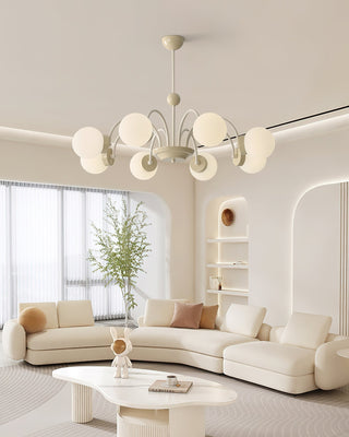 Lustra Lustre 8-Lumières Globe Pivone Élégant-Luire