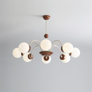 Lustra Lustre 8-Lumières Globe Pivone Élégant-Luire