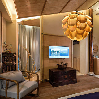 Wlara Suspension moderne en bois