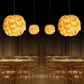 Wlara Suspension moderne en bois