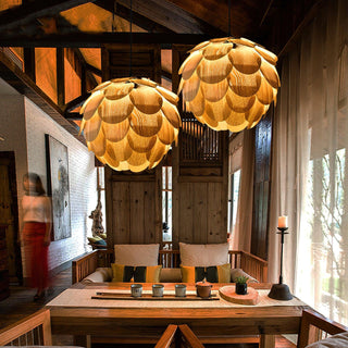 Wlara Suspension moderne en bois