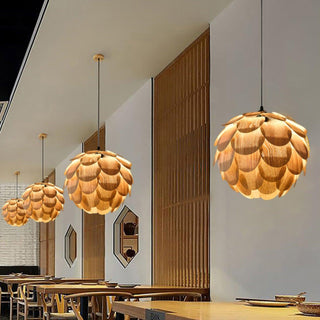 Wlara Suspension moderne en bois