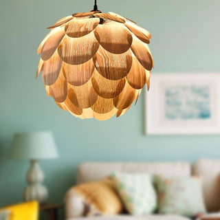 Wlara Suspension moderne en bois