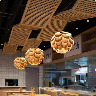 Wlara Suspension moderne en bois