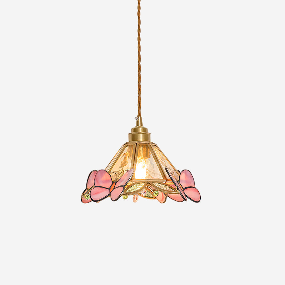 Tiffany Butterfly Stained GlassPendant Light-Neutral Decor