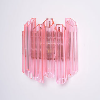 Aurora Applique Murale Tube en Verre Murano Rose
