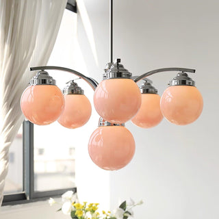Lustra Lustre en Verre Rose
