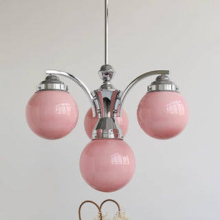 Lustra Lustre en Verre Rose