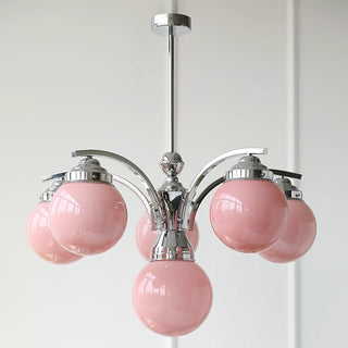 Lustra Lustre en Verre Rose