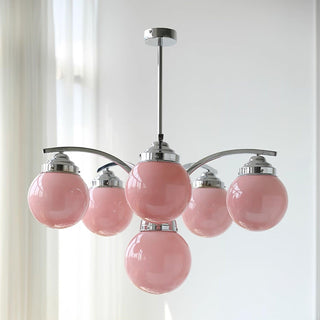 Lustra Lustre en Verre Rose