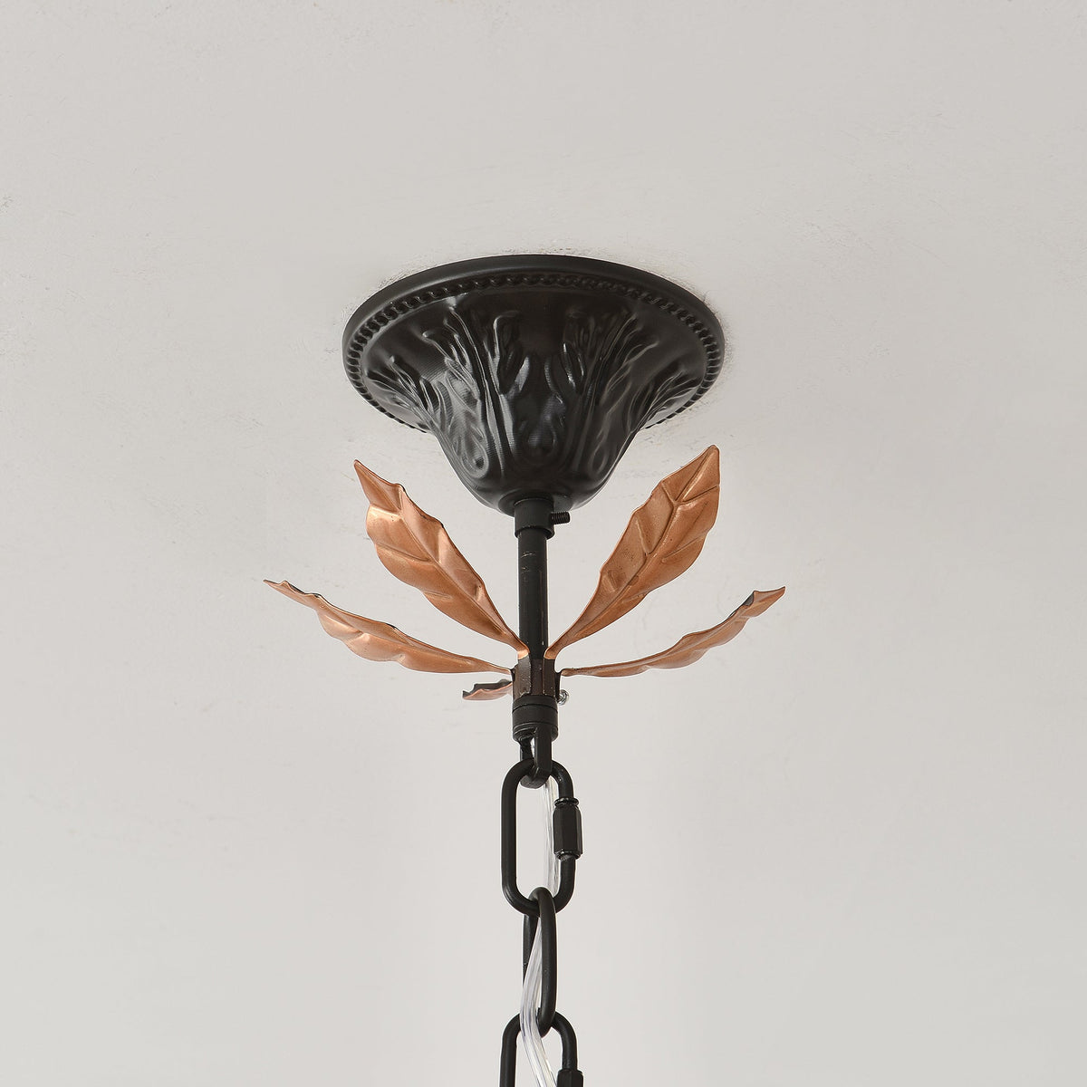 Avelora Lustre Vintage Industriel en Verre Rose
