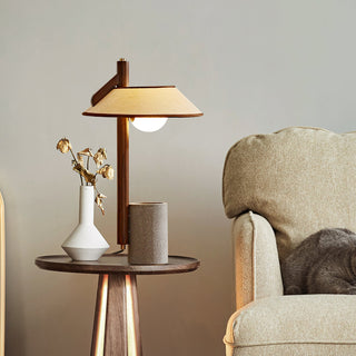 Damon Lampe de Table Minimaliste en Bois