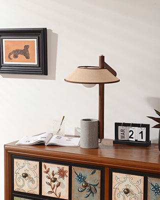 Damon Lampe de Table Minimaliste en Bois