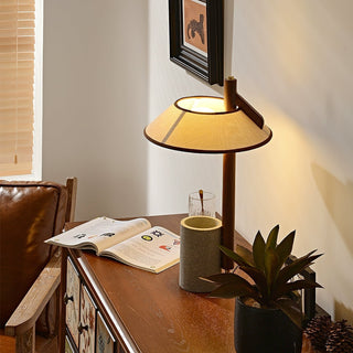Damon Lampe de Table Minimaliste en Bois
