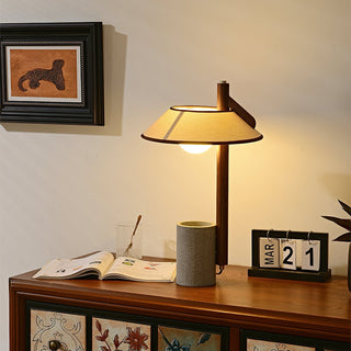 Damon Lampe de Table Minimaliste en Bois