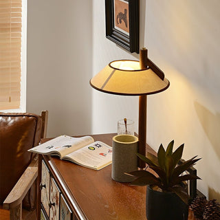Damon Lampe de Table Minimaliste en Bois