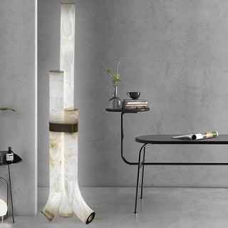 Orion Alabaster Floor Lamp-Neutral Decor