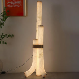 Orion Alabaster Floor Lamp-Neutral Decor